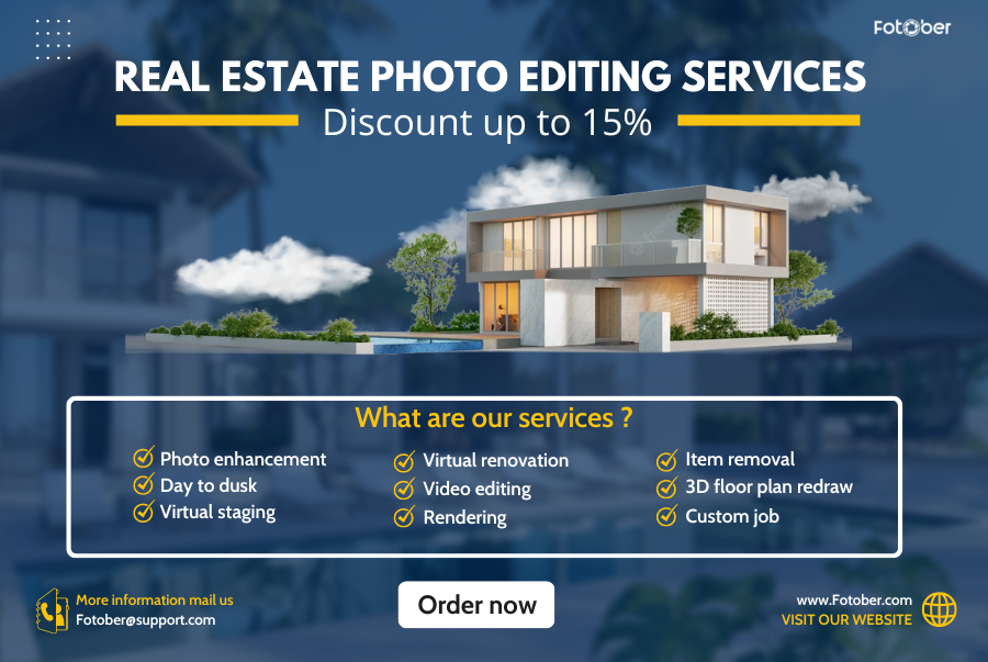 photo editing for real estate company