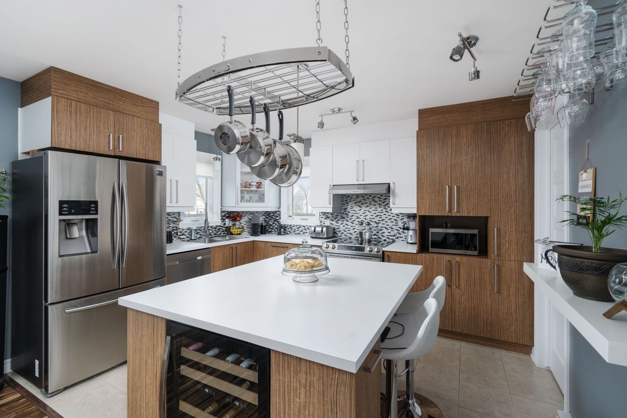 real estate photo editing of a kitchen