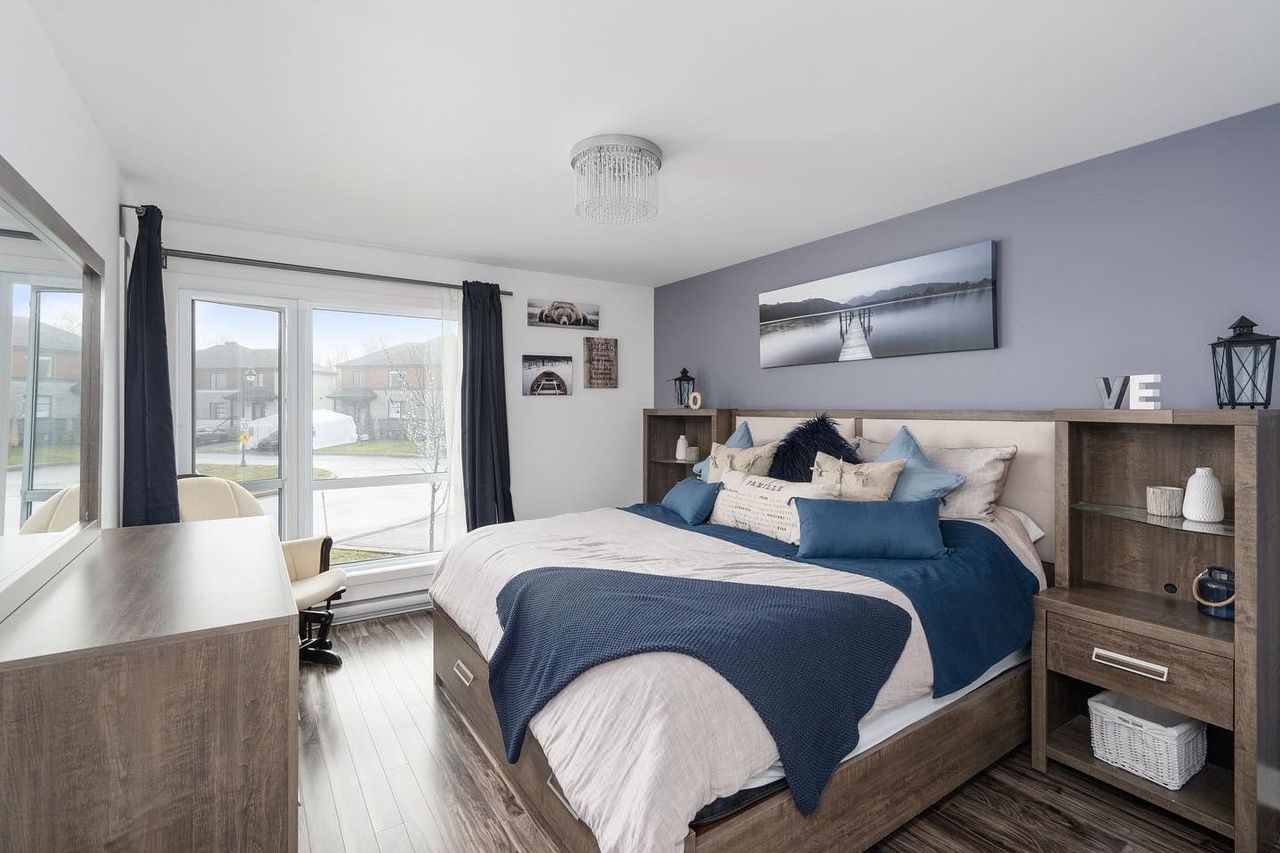 real estate photo editing of a bedroom